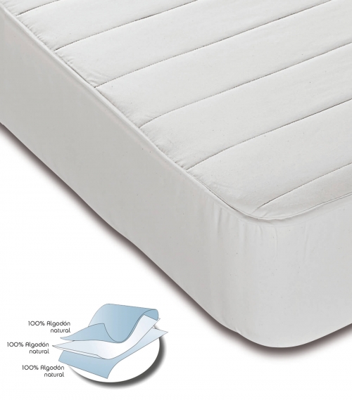 Cubrecolchón Acolchado Algodón